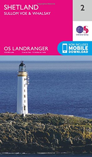 Ordnance Survey Landranger map cover featuring a coastal lighthouse scene.