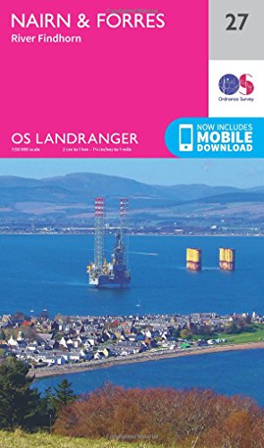 Ordnance Survey Landranger map cover: Nairn & Forres, River Findhorn.