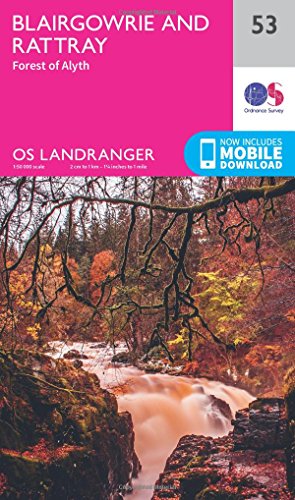 Ordnance Survey Landranger map cover: Blairgowrie & Forest of Alyth, Scotland.
