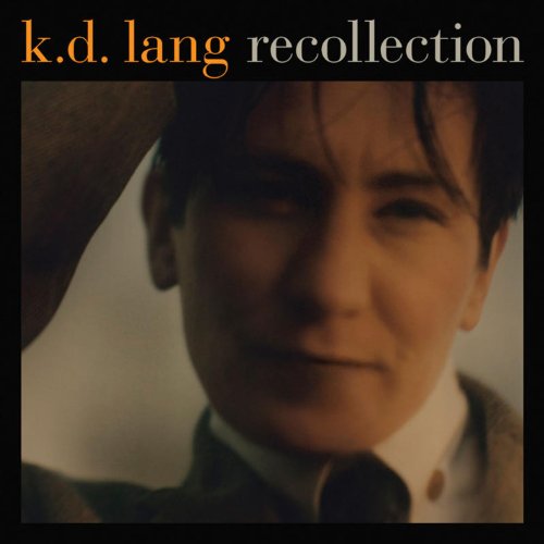 k.d. lang album cover: close-up portrait of a woman in a suit.