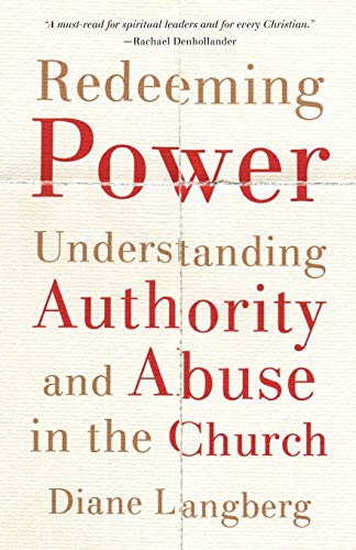 Book cover: "Redeeming Power" by Diane Langberg, with red and brown text.