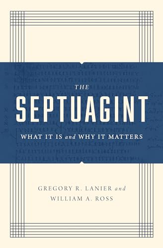 Book cover for “The Septuagint” with white text on a dark blue band.
