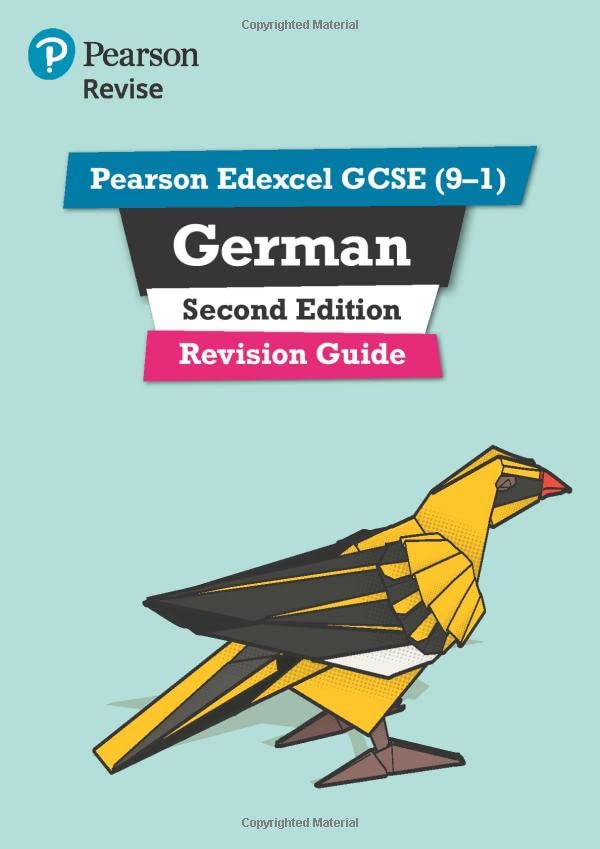 Pearson Edexcel GCSE German Revision Guide cover with a colorful bird.