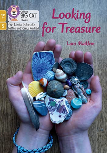 Book cover with hands holding colorful shells and beach treasures.