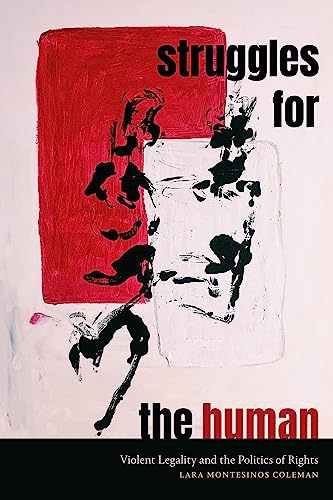 Book cover with abstract red and black figures, white background.
