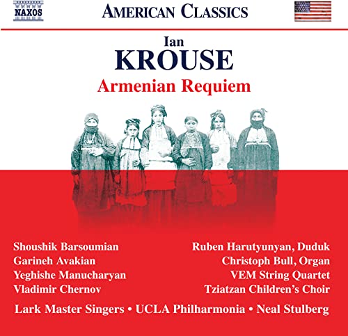 CD cover: “Armenian Requiem” by Ian Krouse, with historical photo.