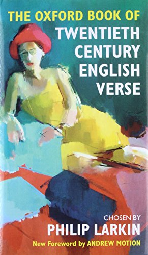 Book cover: "The Oxford Book of Twentieth Century English Verse" with painted woman.