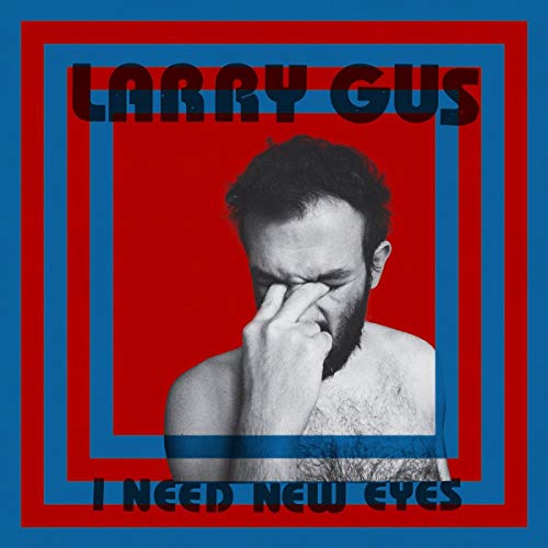 Album cover: black and white portrait framed by red and blue squares.