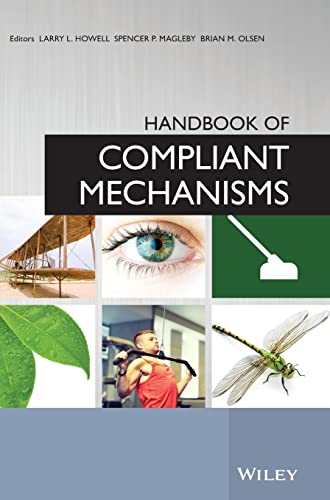 Handbook of Compliant Mechanisms" book cover with images of nature and engineering.