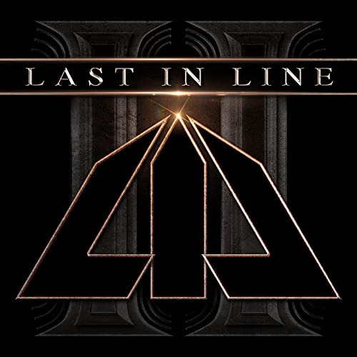 Last In Line - II" album cover with a large, geometric "4" design.