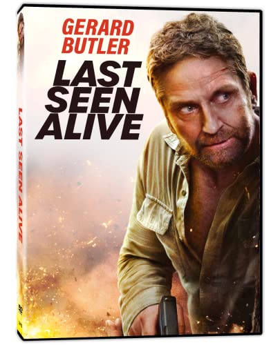 DVD cover for “Last Seen Alive” featuring Gerard Butler’s portrait.