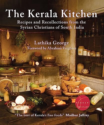 Cookbook cover featuring a rustic kitchen scene with food and spices.