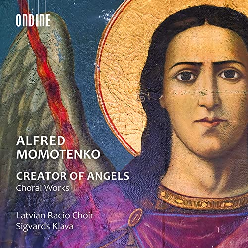 CD cover featuring an icon-style image of an angel with dark hair.