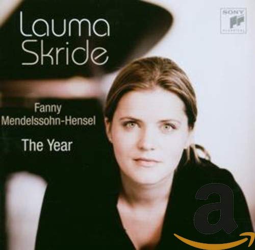 CD cover featuring pianist Lauma Skride and composer Fanny Mendelssohn-Hensel.