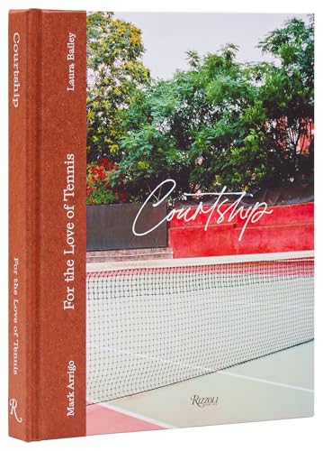 Book titled Courtship with tennis net and trees on the cover.