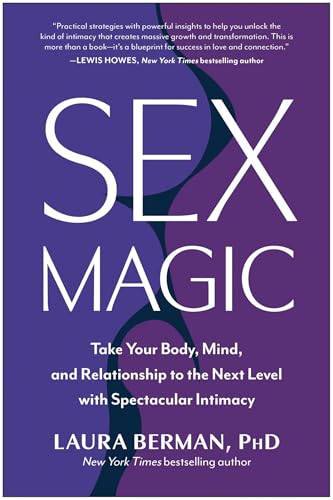 Book cover with purple and white text reading "Sex Magic" by Laura Berman.