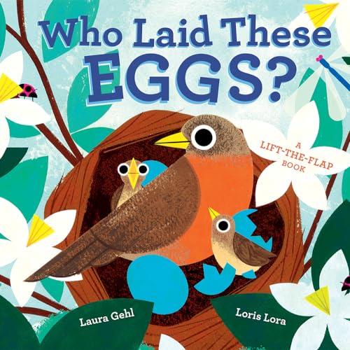 Children’s book cover with birds, a nest, and lift-the-flap elements.