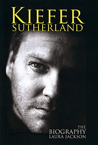 Book cover featuring a black and white portrait of Kiefer Sutherland.
