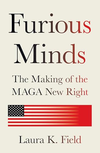 Book cover titled Furious Minds by Laura K. Field with a stylized American flag.