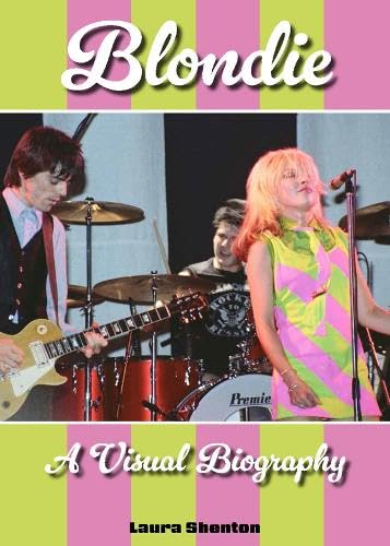 Book cover featuring Blondie band members performing on stage with instruments and microphones.