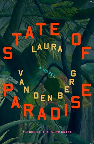 Book cover for “State of Paradise” with lush green foliage and red text.