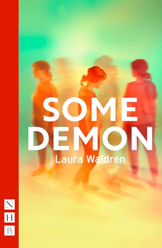 Book cover with blurred silhouettes of people against a bright yellow and green background.