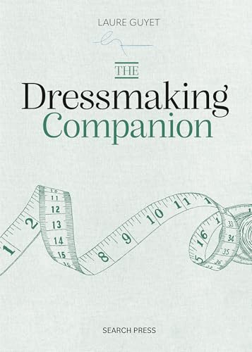 Book cover: "The Dressmaking Companion" with a measuring tape illustration.