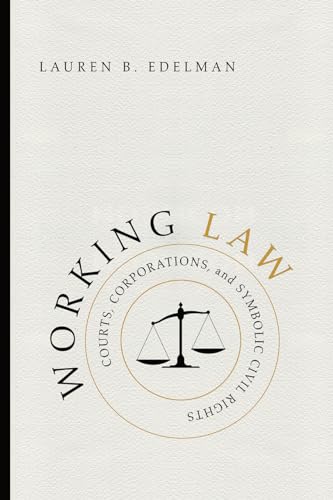 Book cover: “Working Law: Courts” with scales of justice emblem.