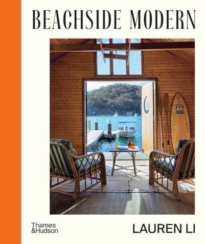 Book cover showing a waterfront cabin interior with furniture and a view.