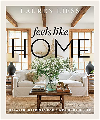 Book cover featuring a bright living room with a white sofa and wooden beams.