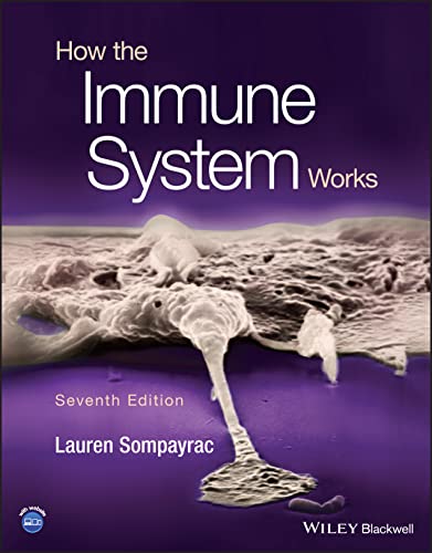 Book cover: "How the Immune System Works," seventh edition, with cell imagery.