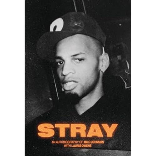 Book cover featuring a Black man wearing a cap, with the title "Stray".