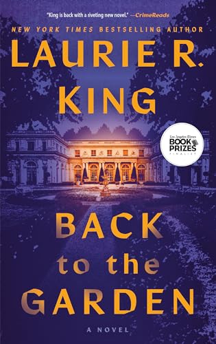Book cover for “Back to the Garden” featuring a large estate.