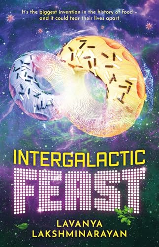 Book cover: “Intergalactic Feast : Volume 2” with colorful, cosmic imagery.