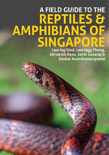 Book cover featuring a red and brown snake, “A Field Guide to Reptiles & Amphibians.”