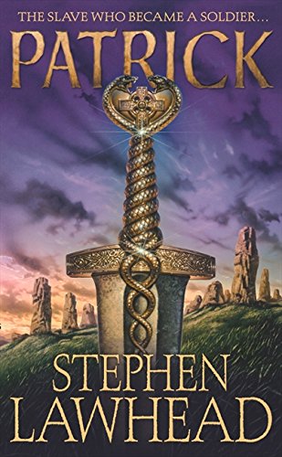 Book cover for “Patrick” featuring a sword with serpent designs.