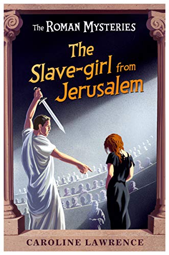Book cover showing a man in a toga holding a dagger over a girl.
