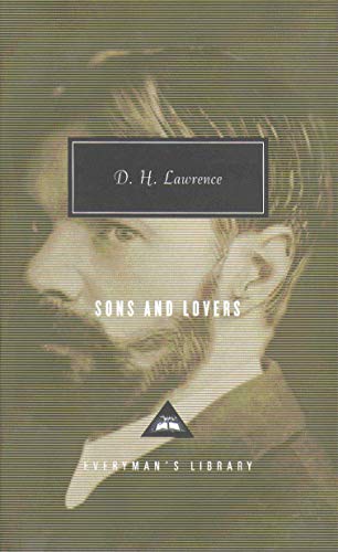 Book cover: "Sons and Lovers" by D.H. Lawrence, with a portrait.