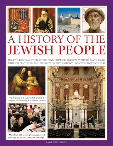 Book cover featuring historical images and text: “A History of the Jewish People.”