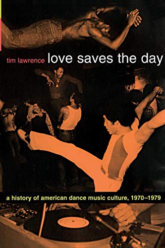 Book cover: dancers, a turntable, and text "Love Saves the Day.
