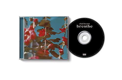 CD case and disc for Lawson Chad’s album “breathe,” with floral cover.