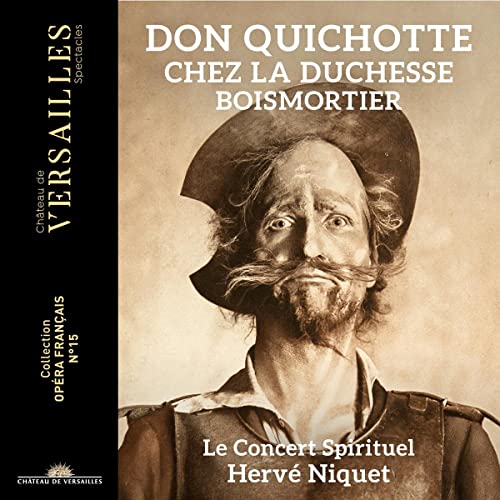 CD cover: portrait of Don Quichotte with text “Don Quichotte chez la Duchesse”.