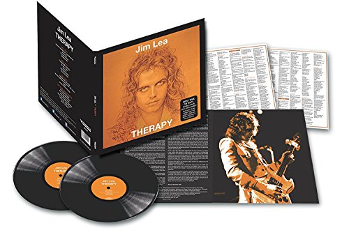Jim Lea's "Therapy" double vinyl record with album artwork and insert.