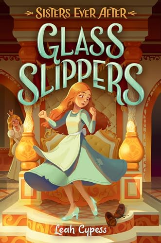 Book cover for “Glass Slippers” featuring a young woman in a blue dress.
