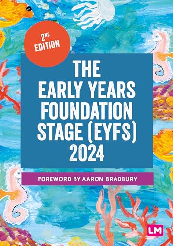 Book cover: "The Early Years Foundation Stage (EYFS) 2024" with marine life.