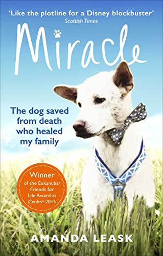 Book cover featuring a white dog with a blue and grey collar in grass.