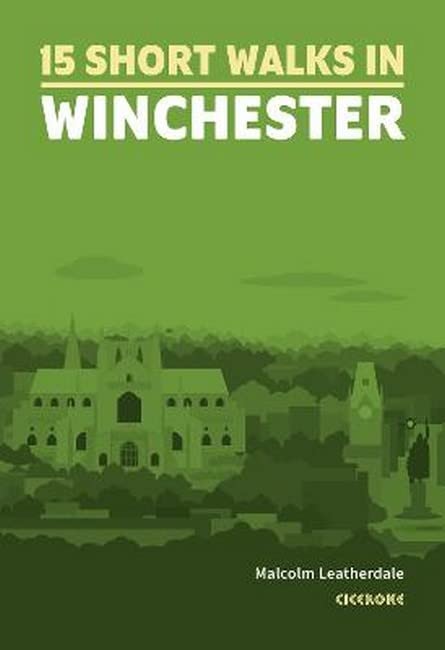 Green book cover with illustrated Winchester cityscape and title text.