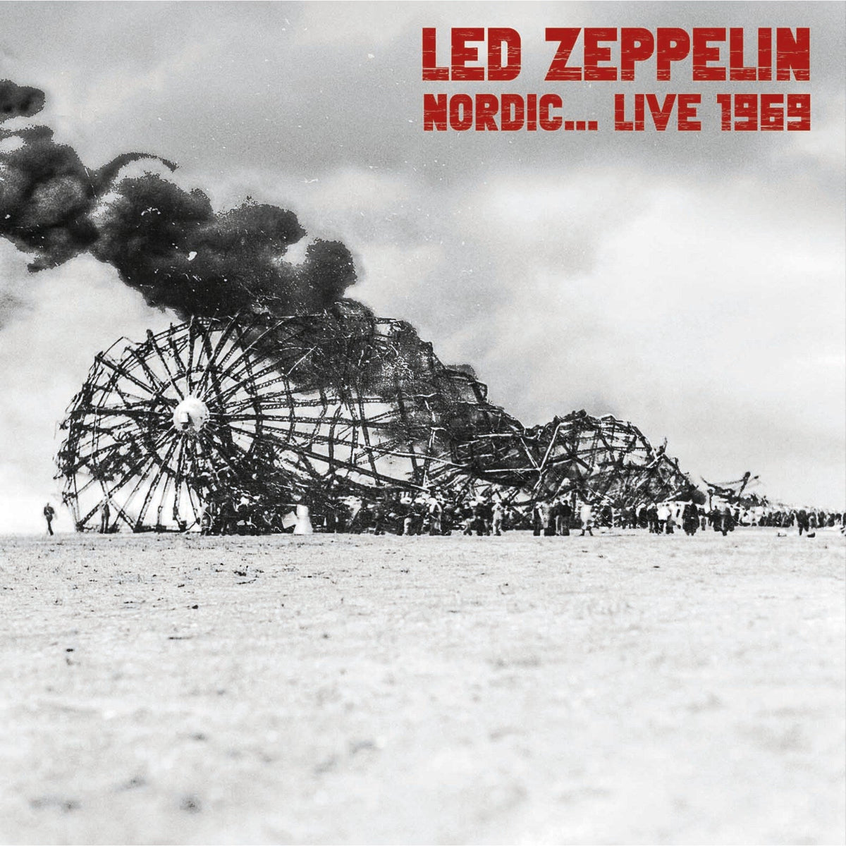 Led Zeppelin album cover: Ferris wheel silhouette in a snowy landscape.