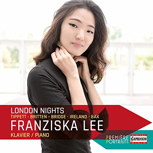 Portrait of pianist Franziska Lee, album cover for "London Nights" CD.