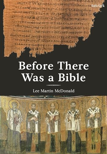 Book cover with ancient text, icons, and title "Before There Was a Bible".